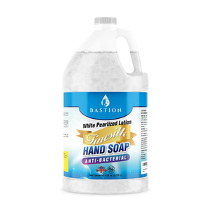 Antibacterial Finesilk White Pearlized Lotion Liquid Hand Soap: Bulk Refill Jug. PH Balanced Ultra-Strength. Made In USA (Finesilk, Gallon)