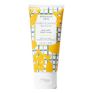 Beekman 1802 Goat Milk Hand Cream  Honey & Orange Blossom  Scented  2 oz  Moisturizing Hand Lotion for Dry Skin  Non-Greasy  Sensitive Skin Saf