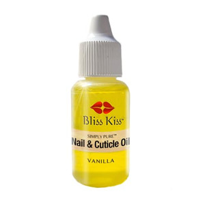 Bliss Kiss | Vanilla Fragrance | Nail Oil Cuticle Dropper w/Vitamin E & Jojoba?Nail Strengthener Nail Growth Serum for Brittle Peeling Breaking Thin