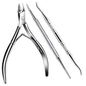 Teenitor Ingrown Toenail Tool, Pedicure Tools for Feet, Stainless Steel Ingrown Toenail Clippers, Ingrown Toenail File and Lifters