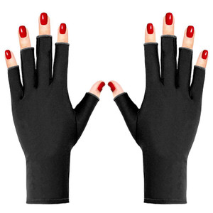 Pimoys UV Gloves for Gel Manicures UPF50+ Fingerless UV Light Protection Gloves for Gel Nails Manicure