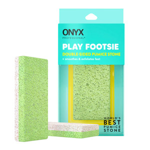 Onyx Professional 2 in 1 Pumice Stone, 100% Siliglass Callus Remover for Feet, Elbows, Knees, Dead Skin, Heels, Hands, Foot File Scrubber Exfoliator