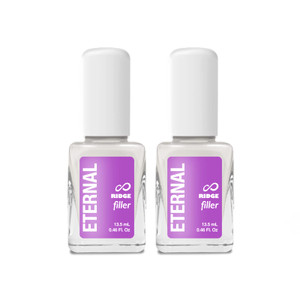 Eternal Ridge Filler Base Coat Nail Polish 13.5 mL Clear Nail Primer Treatment - Ridge Filling Base Coat Strengthener for Nail Strength & Repair of