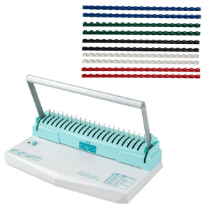 We R Memory Keepers Comb Cinch Book Binding Machine, Includes 10 8 mm Binding Combs, Book Binding Kit, Easy to Use, Use for Scrapbooking, Home Office