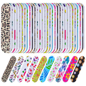 Mudder 150 Pack Mini Nail Files Bulk, Double Sided Emery Boards for Nails, Disposable Small Gift Set, Colorful Grit Emery Files Tools for Fingernails