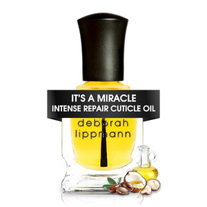 Deborah Lippmann It's A Miracle Cuticle Oil Repair Dry Cuticles with Essential Oils Vegan Nail Care with Almond Oil 0.50 fl oz