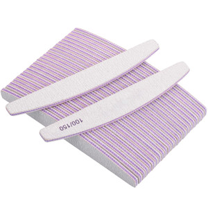 25 Pcs Nail Files 100/150 Grit Double Sided Washable Emery Board for Acrylic Nails Gel Natural Nails