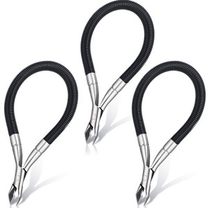 3 Pieces Spring Cuticle Trimmer, Spiral Shear Dead Skin Remover Nipper Easy to Remove Pedicure Manicure Tools for Nails