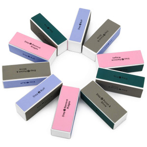 10PCS Nail Buffer Block, AHIER 4 Way Colorful Buffing Block Shine Polisher Nail Buffing File Manicure File Sanding Files