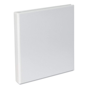 Universal UNV20742 11 in. x 8.5 in. 1 in. Capacity 3 Rings Slant D-Ring View Binder - White