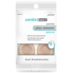 Comfort Zone Extra Thick Callus Remover 4 Piece Medicated Patches