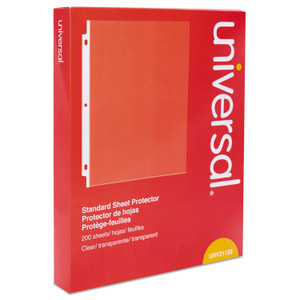 Universal Standard Sheet Protector, Standard, 8 1/2 x 11, Clear, 200/Box (21122)