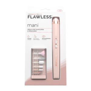 Finishing Touch Flawless Salon Nails Kit, Electronic Nail File and Full Manicure and Pedicure Tool
