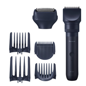 Panasonic MultiShape Defined Trim and Shave Kit, with Beard, Hair and Body Trimmer and Adjustable Trim Dial, 3-Blade Mens Electric Razor, Easy-Clean