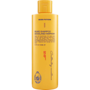 SEVEN POTIONS Beard Shampoo for Men, Woodland Harmony, 8.45 Fl Oz - Natural, Vegan, Cruelty Free - Gentle, Cleansing Wash for a Clean Beard with No I