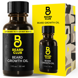 Beard Club - Beard Growth Serum with Natural Castor, Coconut and Avocado to Grow a Thicker, Fuller Beard, Fill in Patches and Stimulate Healthier Fac