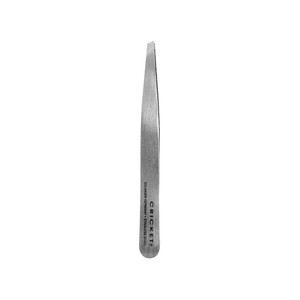 Cricket Beauty Hardware Pro Slant Tweezers - Stainless Steel Hair Removal Tool for Professional Plucking, Eyebrows, Facial Hair, and Ingrown Hair wit