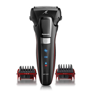Panasonic Hybrid Wet Dry Shaver, Trimmer & Detailer with Two Adjustable Trim Attachments, Pop-up Precision Detail Trimmer & Shave Sensor Technology,