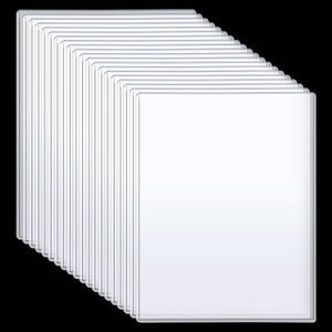 20 Pcs Rigid Print Protectors Transparent Plastic Sheet Cover Clear Paper Protect Sleeve Protect Document Holder Birth Certificate Protector for Pict