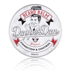 Dapper Dan Nourishing Beard Balm, Blend of Essential Oils And Waxes to Shape, Style and Nourish Moustaches and Beard, Vanilla and Raspberry Scent, 1.