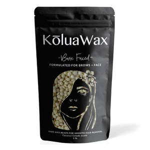 KoluaWax Hard Wax Beads for Hair Removal  Coarse Hair Formula  Face, Brazilian, Underarms, Back Chest, Bikini Waxing  Coconut Colada, 1lb Refill f