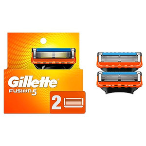 Gillette Fusion5 Razor Refills for Men, 2 Razor Blade Refills
