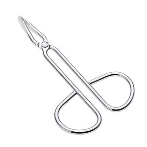 LASSUM 2 PCS Eyebrow Tweezers,Stainless Steel Scissors Shaped Eyebrow Straight Tip Tweezers Clip