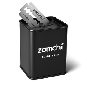 ZOMCHI Razor Blade Bank for Safety Razor Blade Storagement, Used Double Edge Safety Razor Blade Disposal Case (Black)