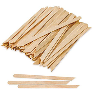 Tachibelle Wooden Wax Sticks - Body Eyebrow, Lip, Nose Small Waxing Applicator Sticks for Hair Removal and Smooth Skin Professional Spa - 2 in 1 (poi