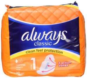 Always Classic Clean Feel Protection 10 Normal Pads