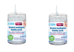 TOPMED ETS Brush Picks Toothpicks Hygiene Sticks (600 Cont)