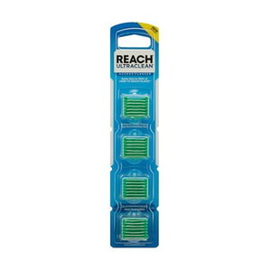 REACH Ultraclean Access Flosser Refill Heads, Mint, Plaque Remover for Teeth, Shred Resistant, for Hard to Reach Areas, Oral Care, PFAS Free, for Adu