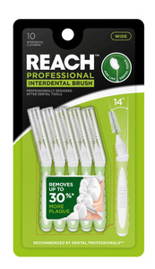 Reach Interdental Brush Cleaners, 1.3mm, Wide, Sensitive Gum Protection, Plaque Remover for Teeth, Braces Flossers, Braces Brush, Dental Toothbrushes
