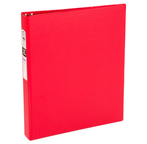 Avery Standard 3 Ring Binders, 1" Round Rings, 175-Sheet Capacity, 1.4 Inch Wide Spine, Red Binders, Ideal for Lightweight Organization and Occasiona