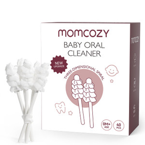 Momcozy Baby Tongue Cleaner Gauze, Baby Toothbrush Disposable Oral Cleaner, Toddler Tooth Brush for Tooth Mouth Gum Clean, Infant Toothbrush Oral Cle