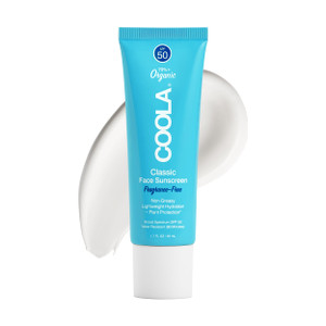 COOLA Organic Face Sunscreen SPF 50 Sunblock Lotion, Dermatologist Tested Skin Care for Daily Protection, Vegan and Gluten Free, Fragrance Free, 1.7