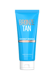 Bronze Tan Gradual Self Tanner Lotion & Tan Extender - Coconut Scented - Aloe Vera & Vitamin E Enriched - Streak-Free Nourishing Sunless Tanning Loti