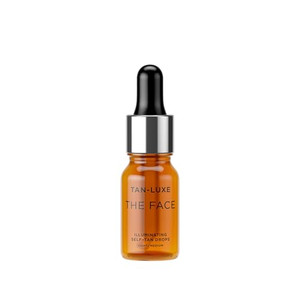 Tan-Luxe The Face, Illuminating Self Tan Drops, Custom Face Tanner for a Natural Looking Glow, Skincare Benefits, Mix with Moisturizer or Serum, Crue