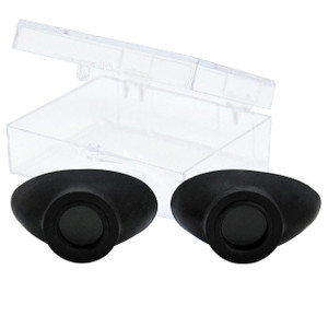 Super Sunnies Slim Flex UV Eye Protection FDA Compliant Eyeshields, Tanning Bed Goggles, Red Light Therapy Glasses - Black