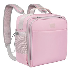 SKYDUE 3-Inch 650-Sheet Zipper Binder with Adjustable Shoulder Strap & Handle, 3-Ring Zip Up Binder for School & Office, Multi-Pocket Binder with Dua