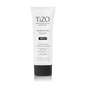 TIZO Photoceuticals Am Replenish Non-tinted Facial Mineral Sunscreen SPF 40, 1.75 oz