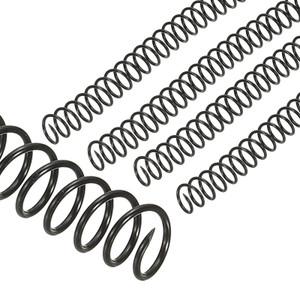 PATIKIL 14mm(9/16") Plastic Spiral Binding Coils, 50 Pcs Binding Spirals 115 Sheet Capacity 3:1 Pitch Binding Spirals for Binding Paper Sheets, Black