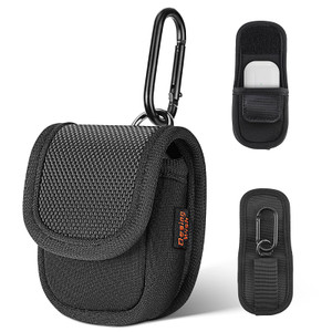 Desing Wish Mini Pouch for Earbuds Case Bag, Flip-Cover Design Mini Backpack Keychain Pouch Small Bag for Ear Buds Compatible with AirPods 1/2/3/4 Ai