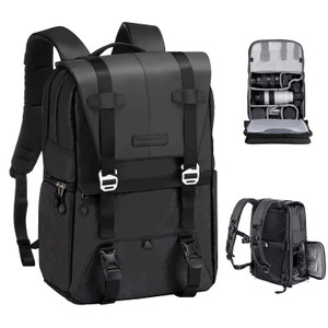 K&F CONCEPT Camera Backpack, Camera Bags for Photographers Dslr Cameras Compatible for Canon Nikon Sony DJI Mavic Drone, 20L Large Capacity Bag Cover