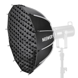 NEEWER 85 cm Bowens Mount Parabolic Softbox Dodecagon, Quick Release Soft Box with Diffusers/Grid/Bag for Video Light Strobe CB60 CB200B MS60C MS150B