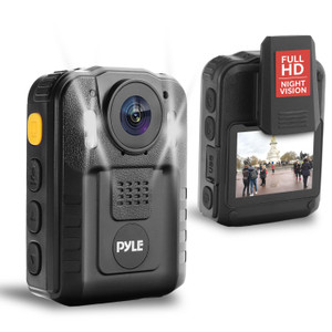 Police Security Video Compact Camera - HD 2304x1296p Rechargeable Wireless Waterproof Wearable Law Enforcement Mini Surveillance Cam, Audio Video Rec
