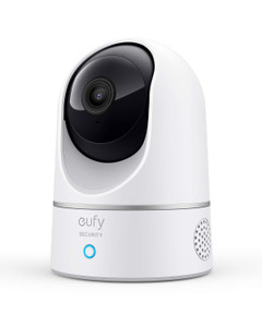 eufy Security Indoor Cam E220, Camera for home Security, Pan & Tilt, Dog/Pet Camera, 2K Wi-Fi Plug-in, Motion Tracking, Motion Only Alerts, Night Vis