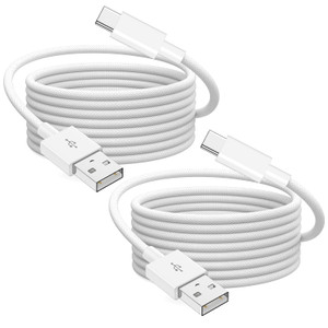 Car Carplay Cable for iPhone 16 15,[Apple MFi Certified] 2Pack 10Ft USB A to USB C Fast Car Charger Nylon Braid Cord for iPhone 16/16 Plus/16 Pro/16