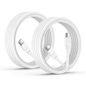 for iPhone 17 16e Fast Charger Cord 10FT, 2 Pack 60W Extra Long 10 FT USB C to USB C Super Fast Charging Cable Android Power Cords for iPhone 17 Pro
