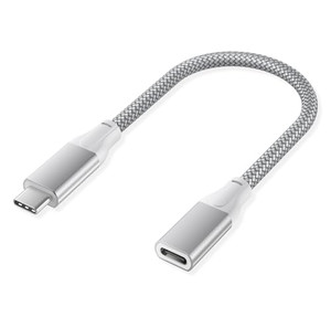 Basesailor Short USB Type C Extension Cable 0.66FT/0.2M for iPhone 17 Air,USB C 3.1 3.2 Gen2 10Gbps Male to Female Extension Cord for iPhone 16 15 Pr